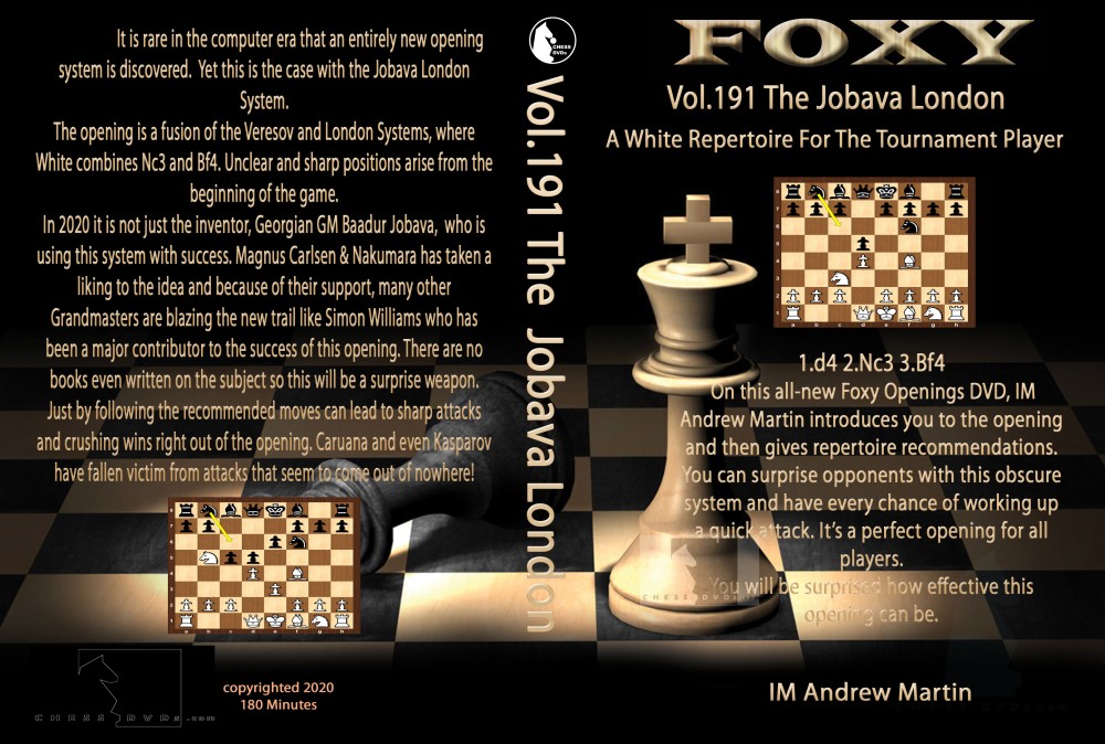 Foxy Chess 191  Jobava London for The Tournament Player