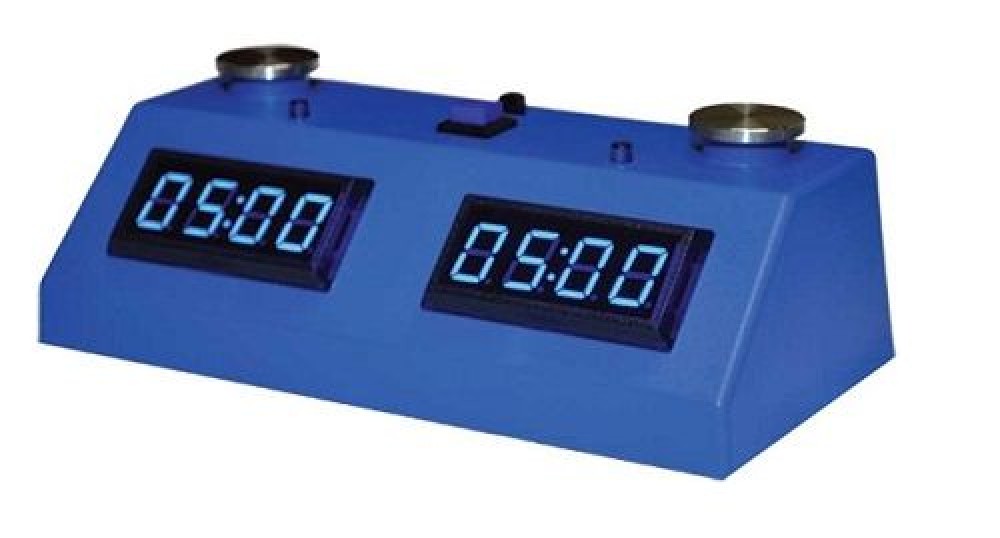 Z MART ZMF-II Digital Chess Clock: Blue LED Display /w Blue Case