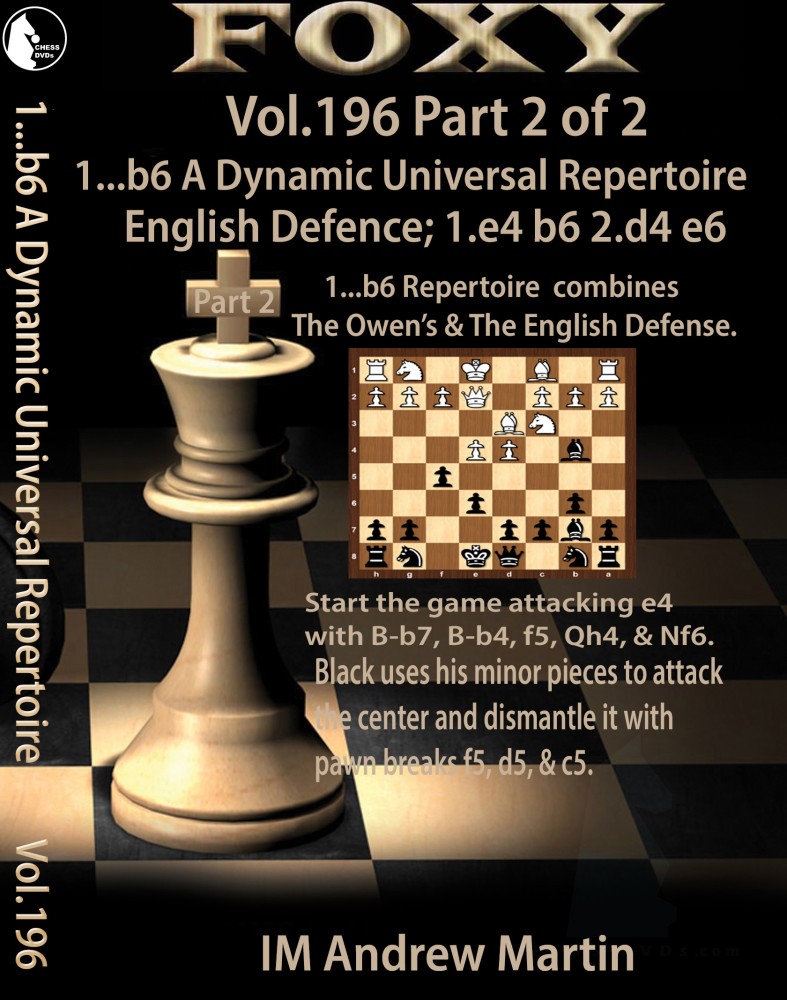 Foxy Chess 195 & 196 The Owens Defence, The English Defence