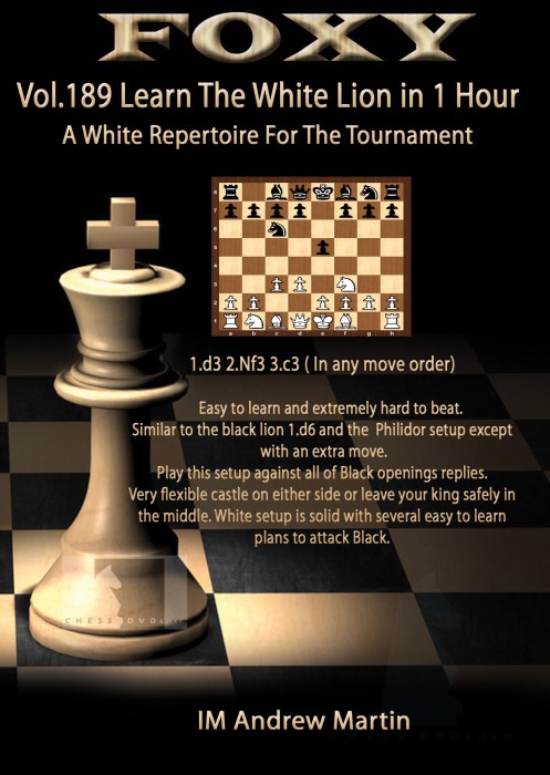 Foxy Chess 189  White Repertoire in 1 Hour
