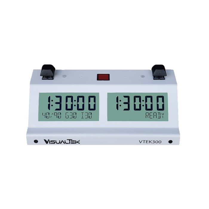 Visual Tek V-TEK-300 Digital Chess Clock - White