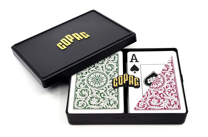 COPAG 1546 - Burgundy & Green - Jumbo Index - Bridge