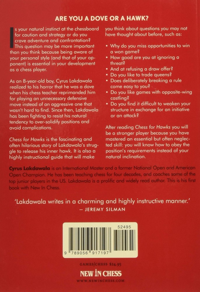 Chess for Hawks: Improve your Vision, Sharpen your Talons, Forget your Fear