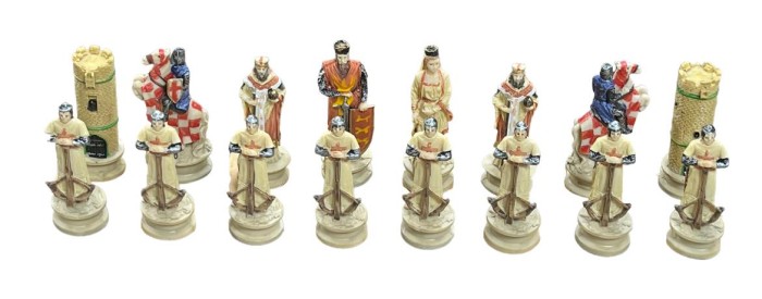 The Crusade Resin Theme Chess Pieces