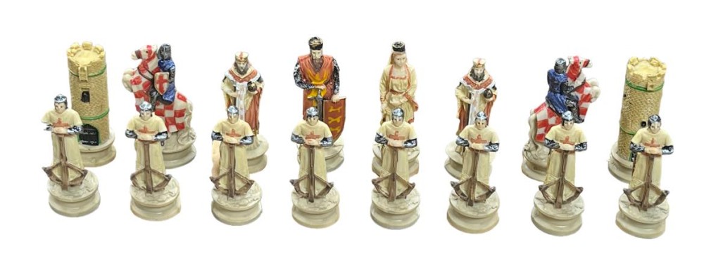 The Crusade Resin Theme Chess Pieces