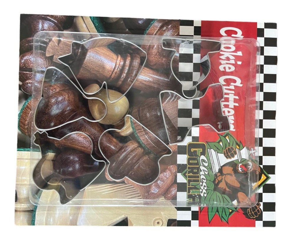 Chess Piece Cookie Cutters - Set of 6