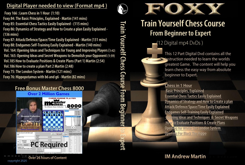 Train Yourself Chess Course - (12 DVDs) Beginner to Expert