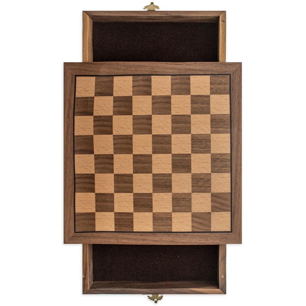 Travel Hardwood Chess Set & Magnetic Pieces