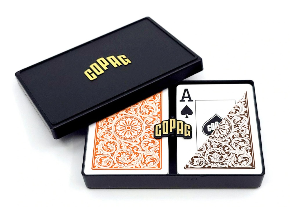 COPAG 1546 - Orange/Brown - Super Index - Poker