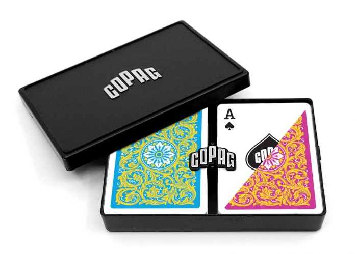 COPAG 1546 - Blue/Pink/Yellow  - Regular Index - Poker