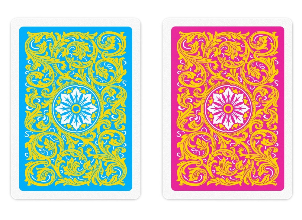 COPAG 1546 - Blue/Pink/Yellow  - Regular Index - Poker