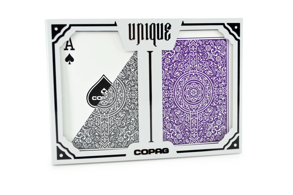 COPAG UNIQUE - Purple & Gray - Regular Index - Poker