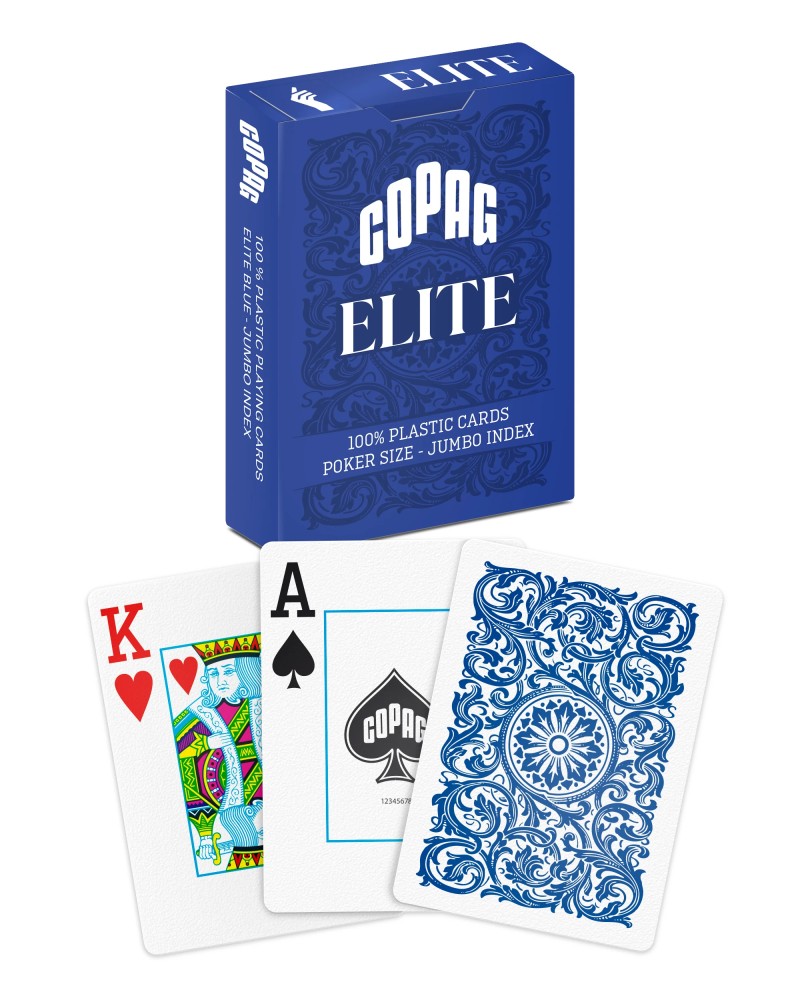 COPAG 1546 Single Deck Poker Jumbo Blue