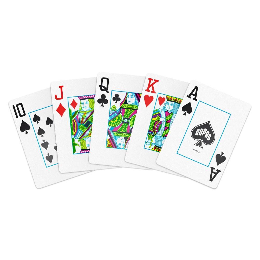 COPAG 1546 Single Deck Poker Jumbo Blue