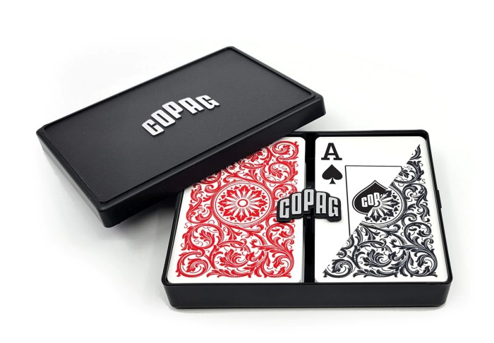 Copag 1546 Red & Black - Super Index  - Bridge
