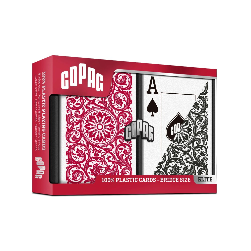 Copag 1546 Red & Black - Super Index  - Bridge
