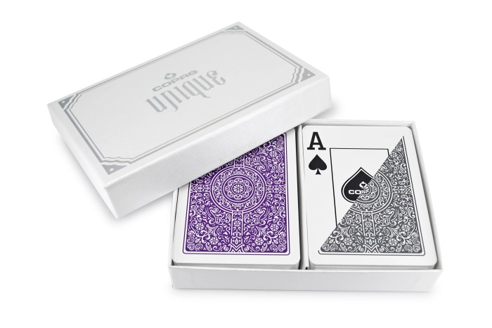 COPAG UNIQUE - Purple Gray - Super Index - Poker