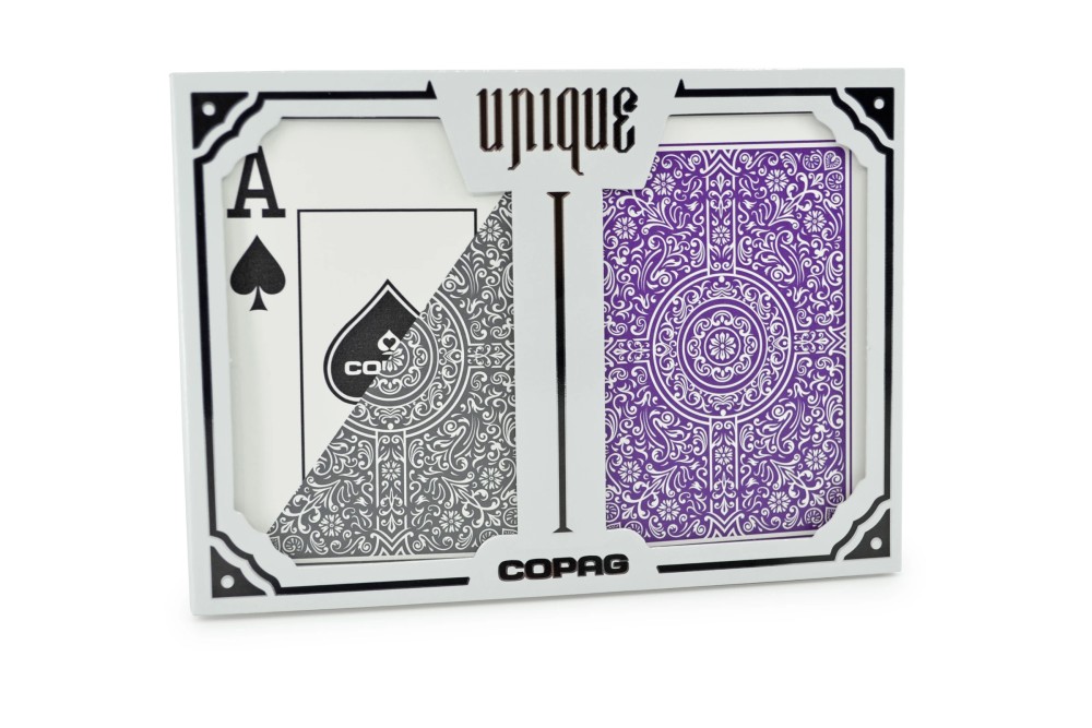 COPAG UNIQUE - Purple Gray - Super Index - Poker