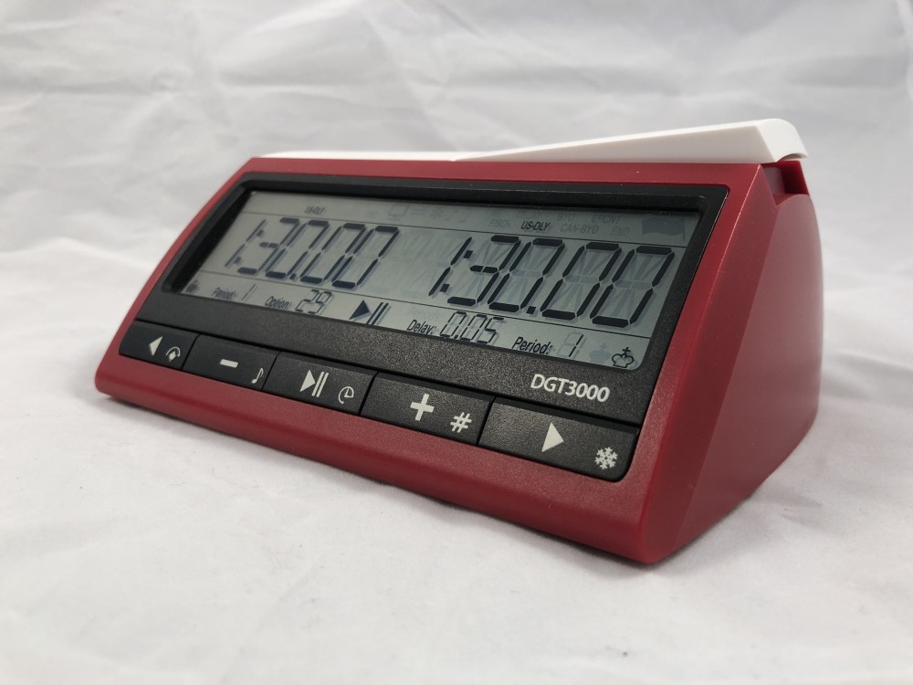 DGT 3000 Digital Chess Clock - Red