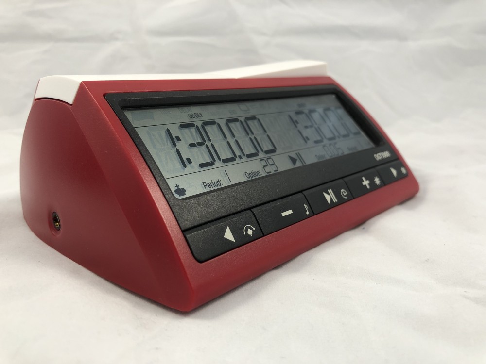 DGT 3000 Digital Chess Clock - Red