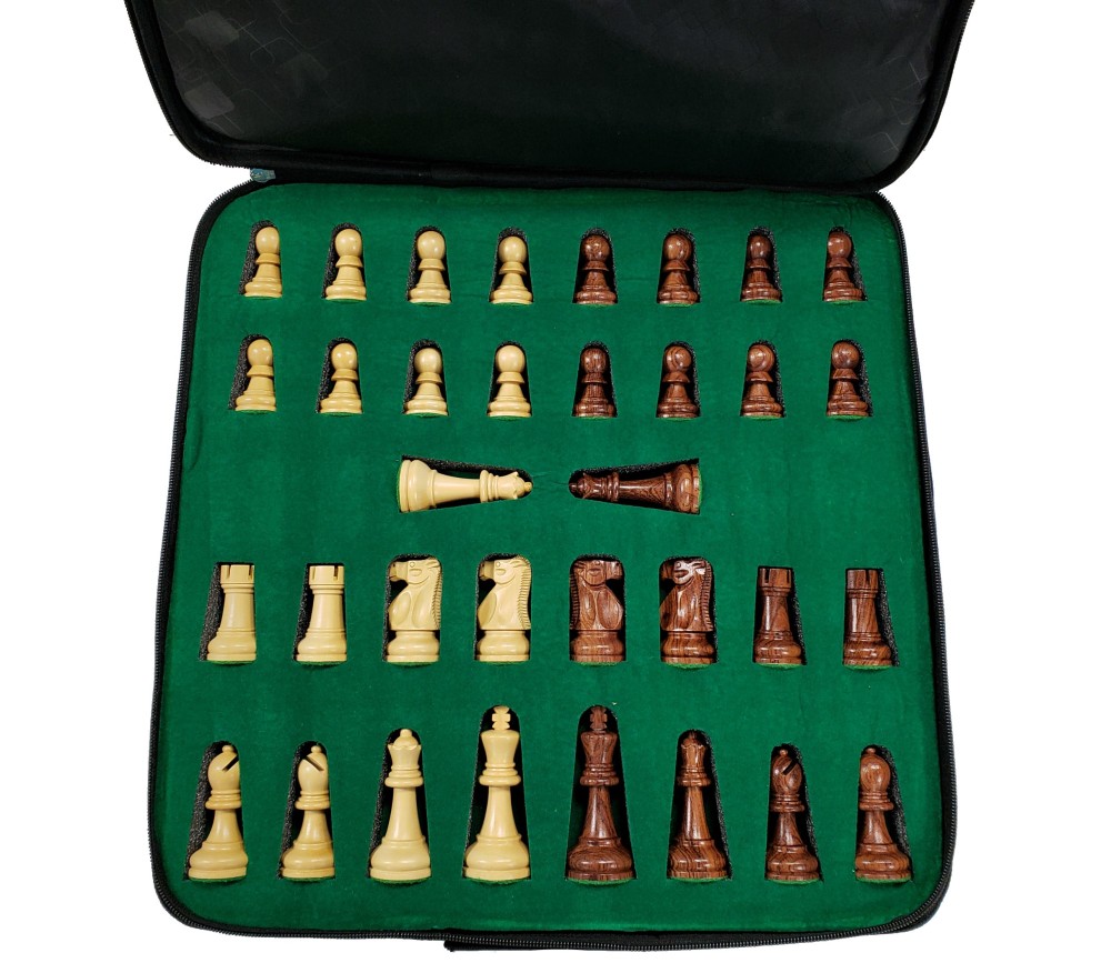 Anjanwood Ultimate   Chess Set - 4X Weight - 4 Queens