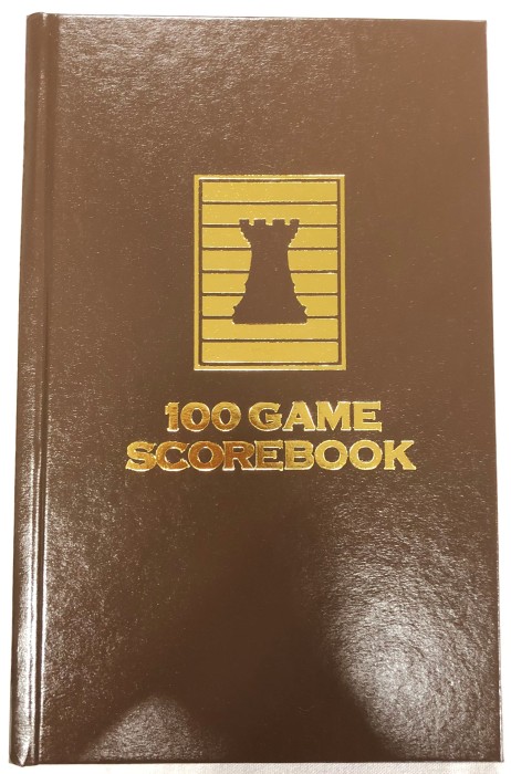 Brown Chess Hardcover Scorebook