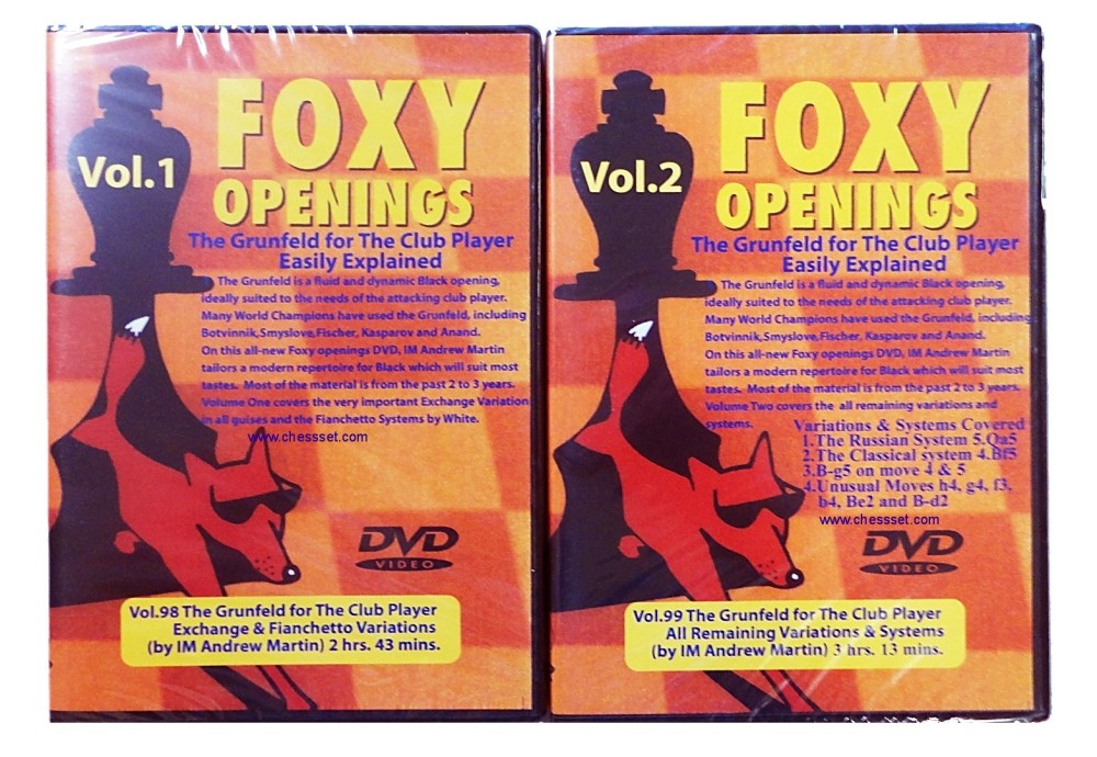 Foxy Chess DVD 98 & 99 - Grunfeld for the club player Part 1 & 2