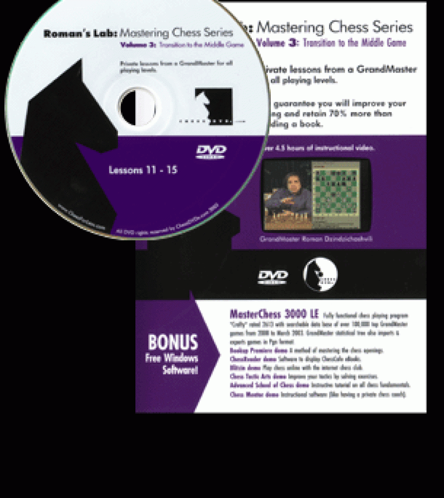 Roman's Lab 3: Transition to the Middle Game Chess DVD
