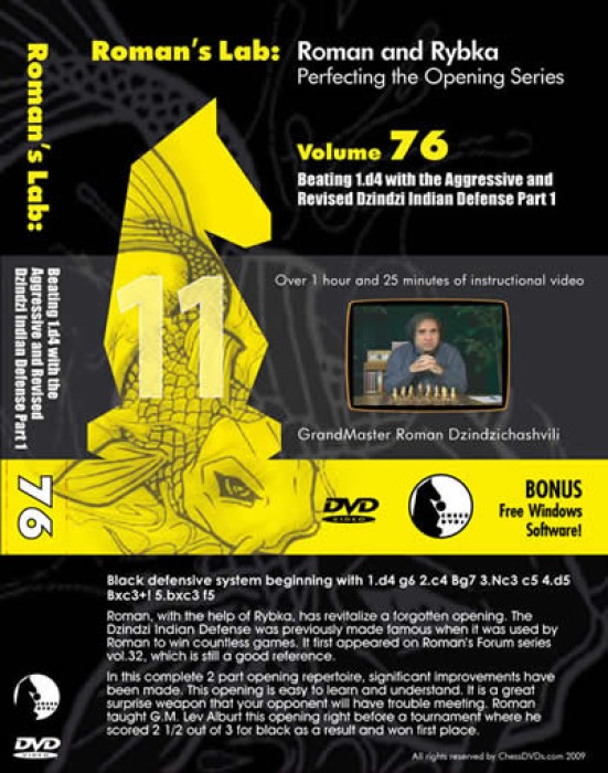 Roman's Lab 76: Beating 1.d4 - Aggressive Dzindzi Indian Defense 1