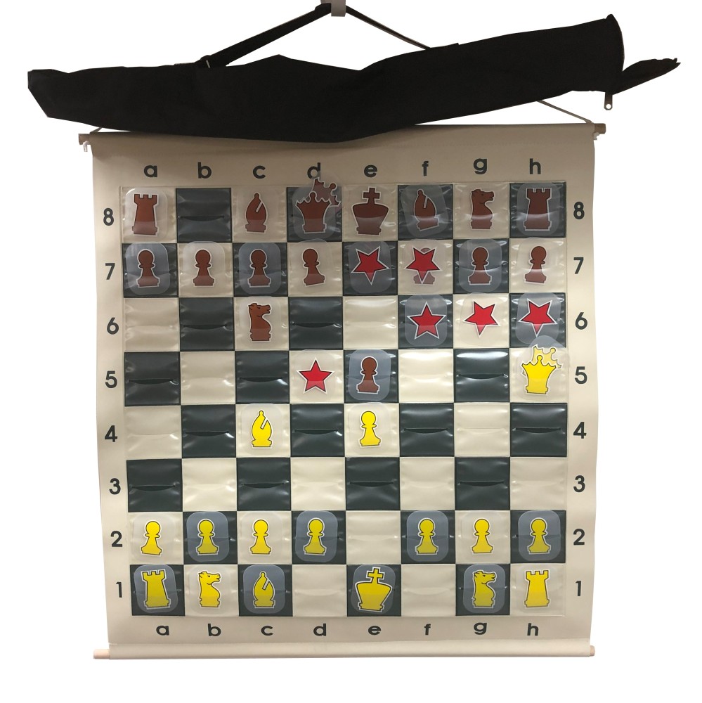 Chess Demo Board - 27 X 32 in.  - 3 in. squares