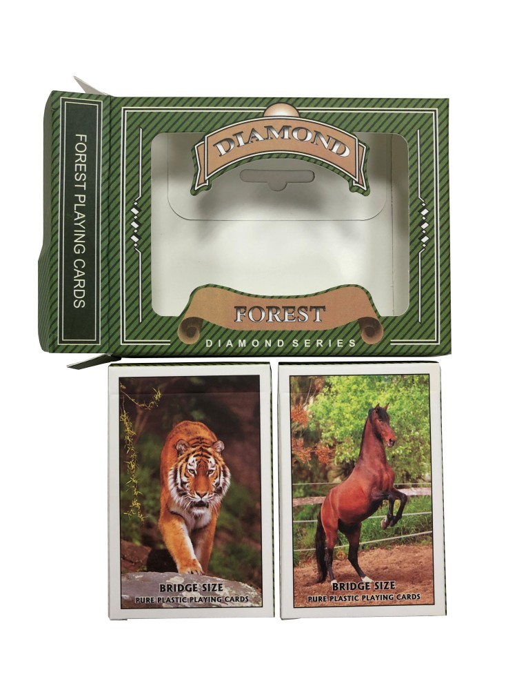 Forest Bridge Playing Cards - Ace 100% Plastic - French Index