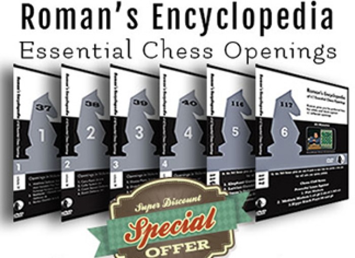 Chess Openings 6 DVD Set : Roman Vol 37, 38, 39, 40, 116, 117