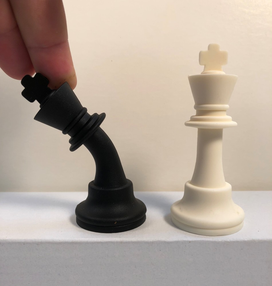 Washable Silicone Club Chess Set - Full Size 3 3/4 in. King