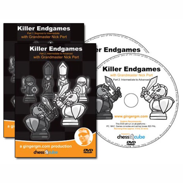 Killer Chess End Games - GM N. Pert - Vol. 1 & 2 - 2 DVDs - 9 Hours