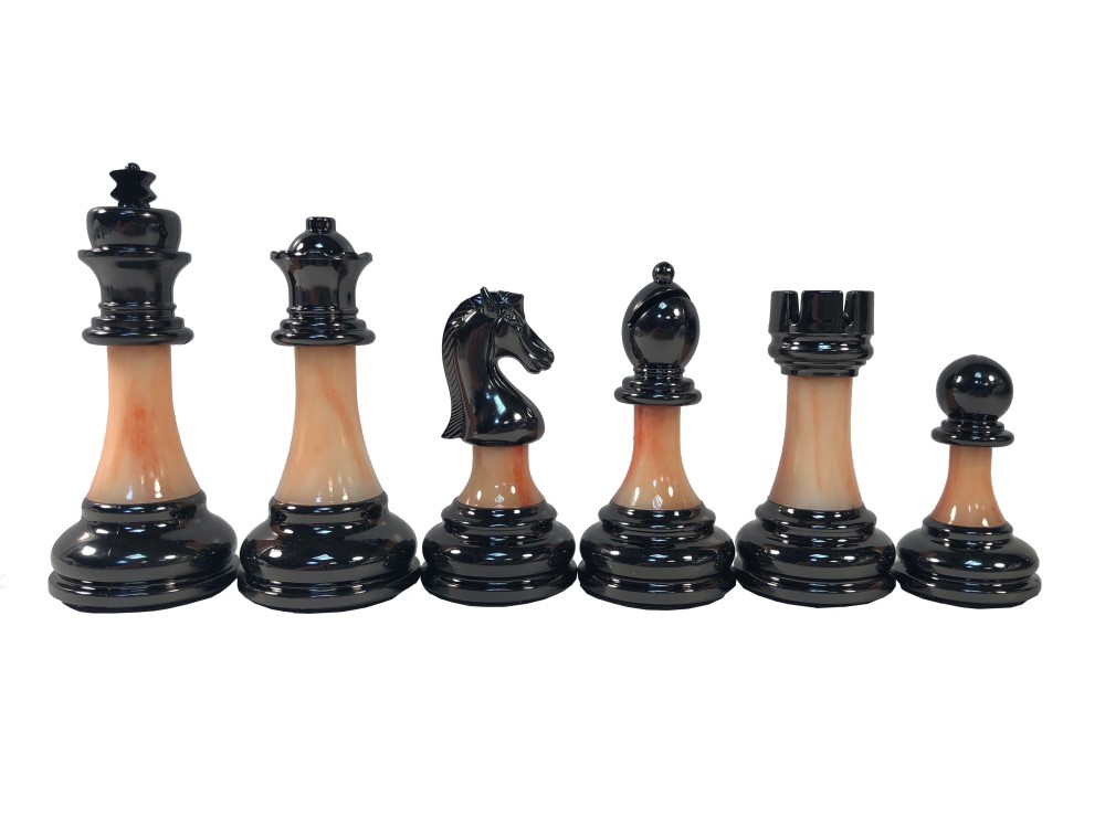 Classic Staunton Acrylic & Metal Heavy Chess Pieces