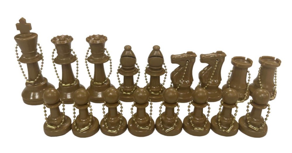 Full Side Plastic Chess KeyChains