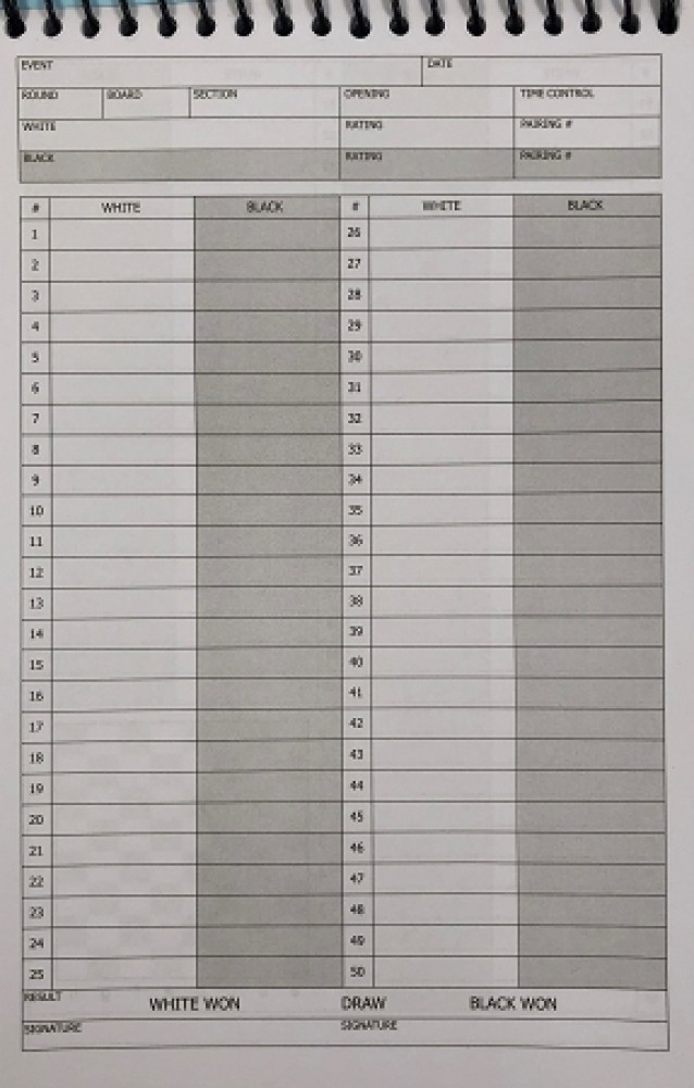 Grandmaster in Training Green Softcover Scorebook