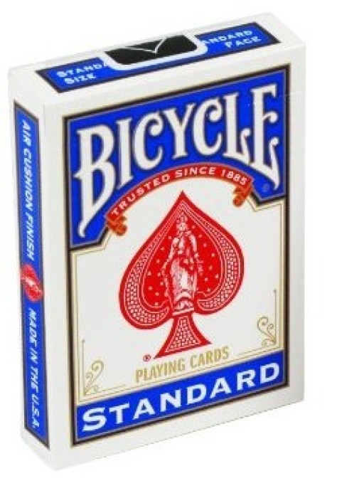 Bicycle Standard Poker Playing Cards - Blue - New