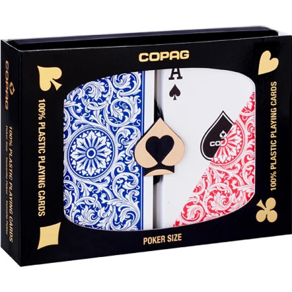 COPAG 1546 - Red/Blue  -  Regular Index  - Poker