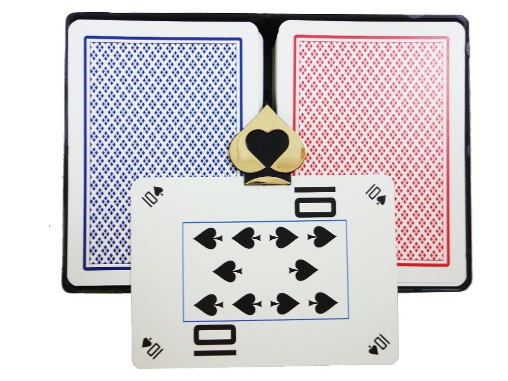 COPAG Peek Dual Index - High Stakes - Red Blue - Poker