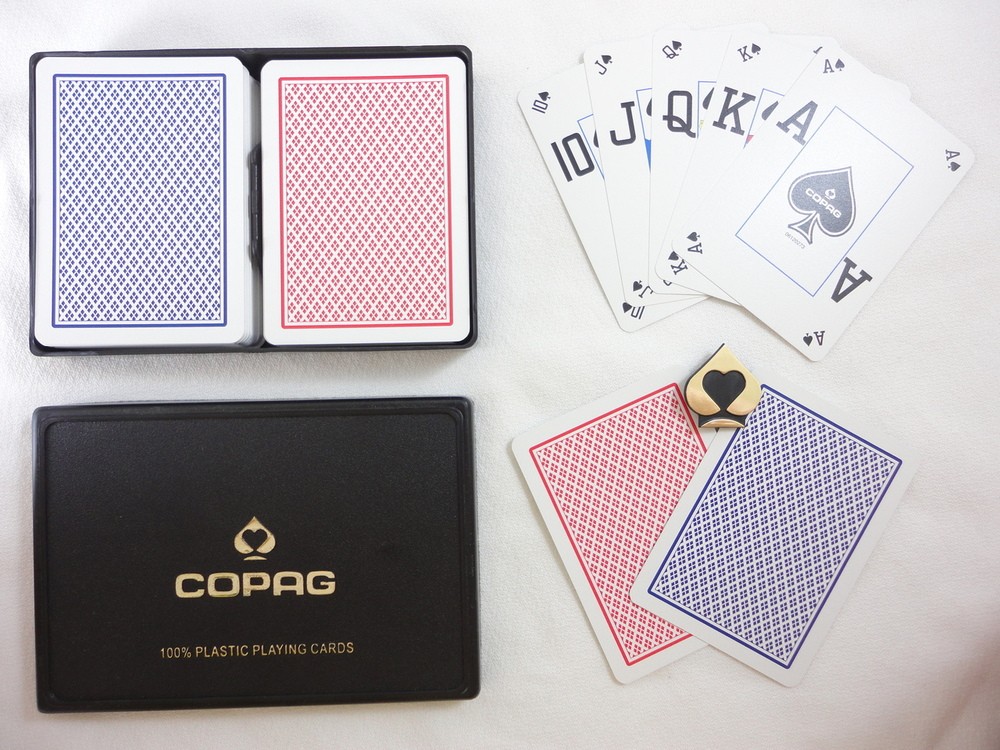 COPAG Peek Dual Index - High Stakes - Red Blue - Poker