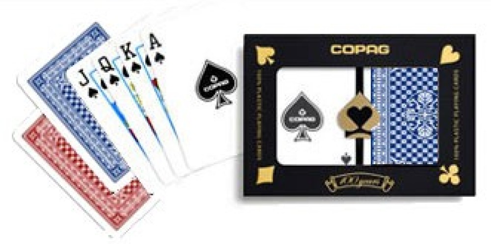 COPAG Plastic Pinochle/Euchre Cards - Poker Width Double Deck
