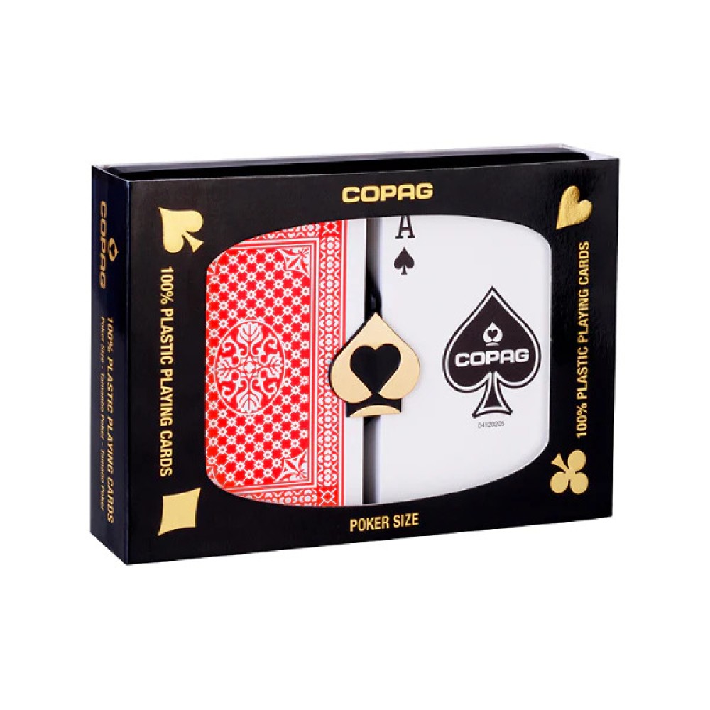 COPAG Plastic Pinochle/Euchre Cards - Poker Width Double Deck