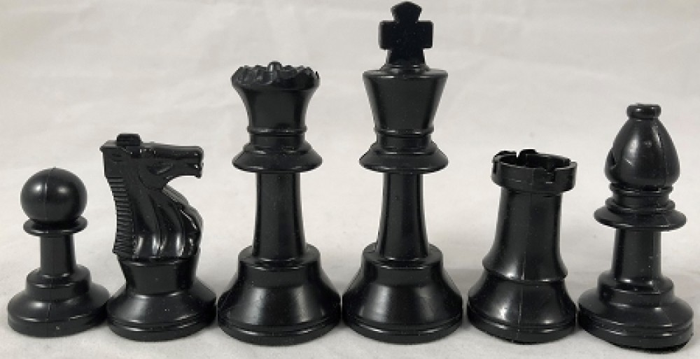 Mini Chess Set - 2 1/2 in.King Plastic Analysis Chess Pieces