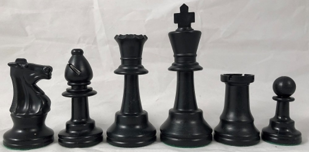 Club Special Superior Tournament Plastic Chess Pieces - 3.75 in.King