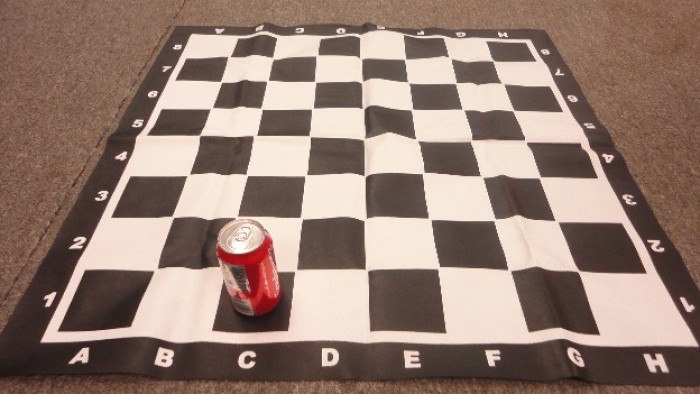Large Vinyl Chess Board - 3 1/2 in.  Sq - w/ Notation